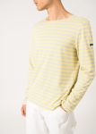 Minquiers unisex striped sailor shirt - regular fit, in light cotton (GRIS LIGHT/ACIDULE)