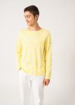 Minquiers unisex striped sailor shirt - regular fit, in light cotton (ACIDULE/NEIGE)